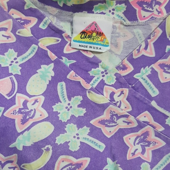 Real 80's Vintage Retro Beach Crop Top - Picture 6 of 8